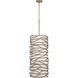 Branch Reality 9 Light 16 inch Textured Ashen Gold Foyer Pendant Ceiling Light