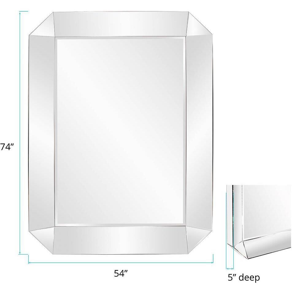 Sybil 74 X 54 inch Mirrored Wall Mirror