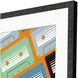 Entertainment Collection Distressed Black With Gray Wash And Black Side Framed Art