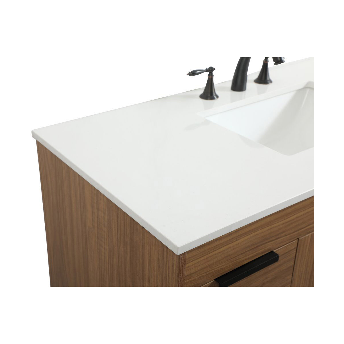 Eugene 48 X 22 X 34 inch Walnut Brown Vanity Sink Set