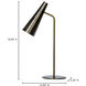 Trumpet 18 inch 6.00 watt Gold Table Lamp Portable Light