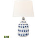 Colmar 18 inch 100.00 watt Blue Table Lamp Portable Light