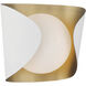 Flare 1 Light 8.5 inch Sand White Vanity Light Wall Light