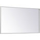 Monet 36 X 20 inch White Wall Mirror