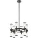 Revolve 12 Light 18.63 inch Clear Glass and Urban Bronze Chandelier Ceiling Light
