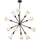 Alora Mood Cosmo 12 Light 38.63 inch Matte Black Chandelier Ceiling Light