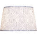 Lenore Blue and Ivory 16 inch Lamp Shade