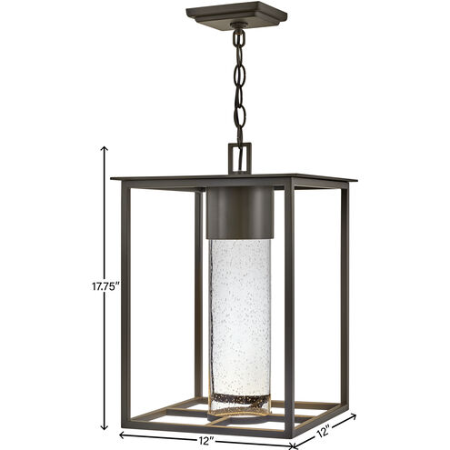 Coastal Elements Coen LED 12 inch Oil Rubbed Bronze Outdoor Hanging Lantern