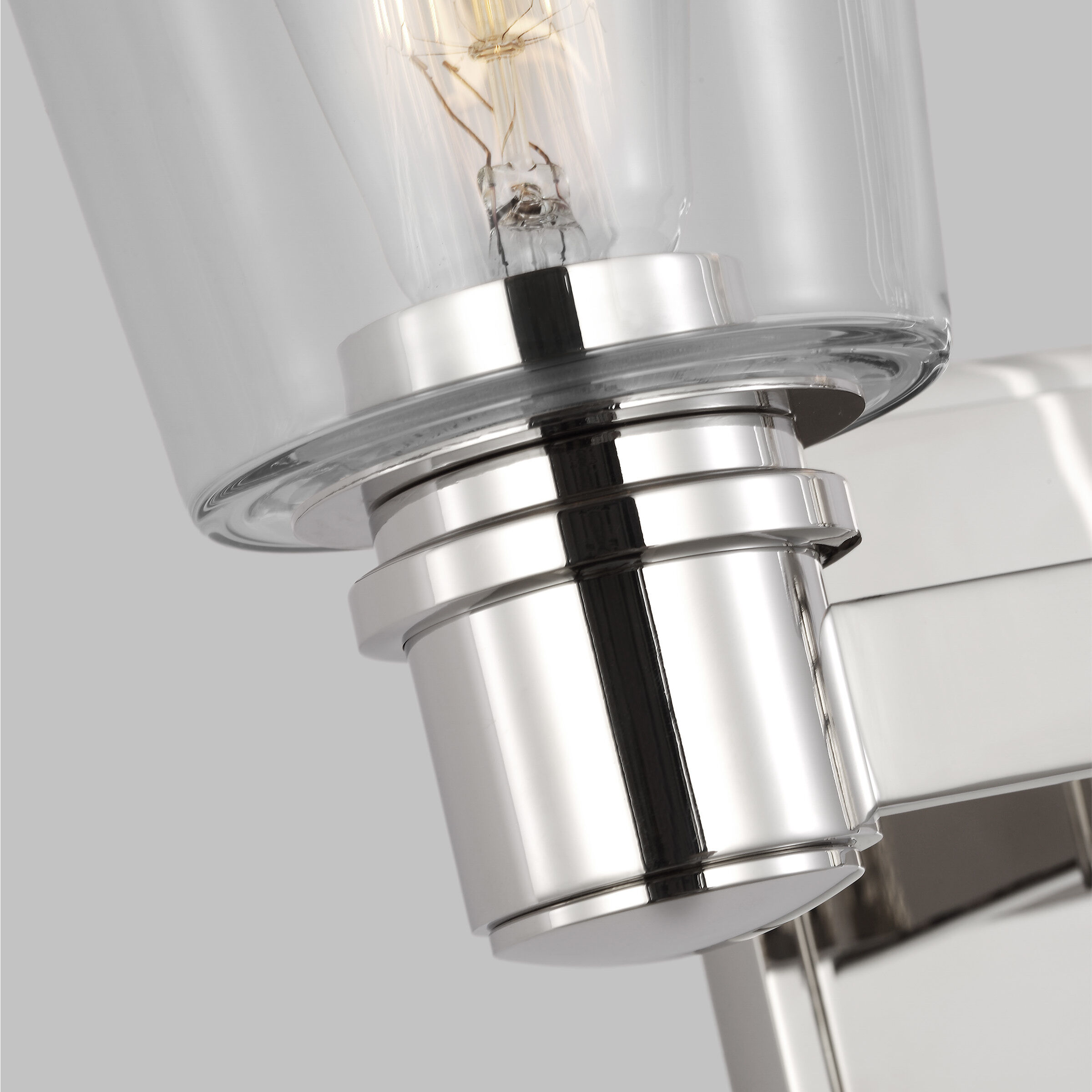 C&M by Chapman & Myers Alessa 2 Light 13.63 inch Polished Nickel Bath Vanity Wall Sconce Wall Light