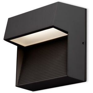 Byron LED 6.25 inch Black Exterior Wall Sconce