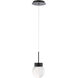Double Bubble LED 5.13 inch Black Pendant Ceiling Light in false