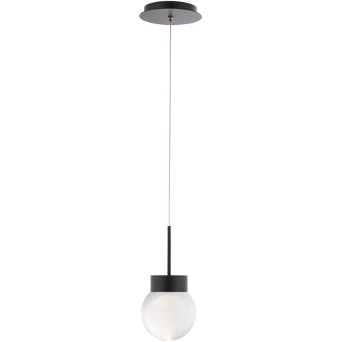 Double Bubble LED 5.13 inch Black Pendant Ceiling Light in false