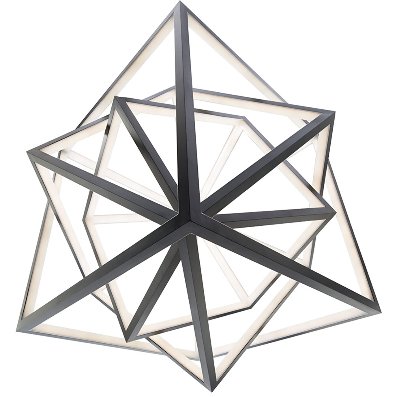 Atlas LED 30 inch Black Chandelier Ceiling Light, dweLED