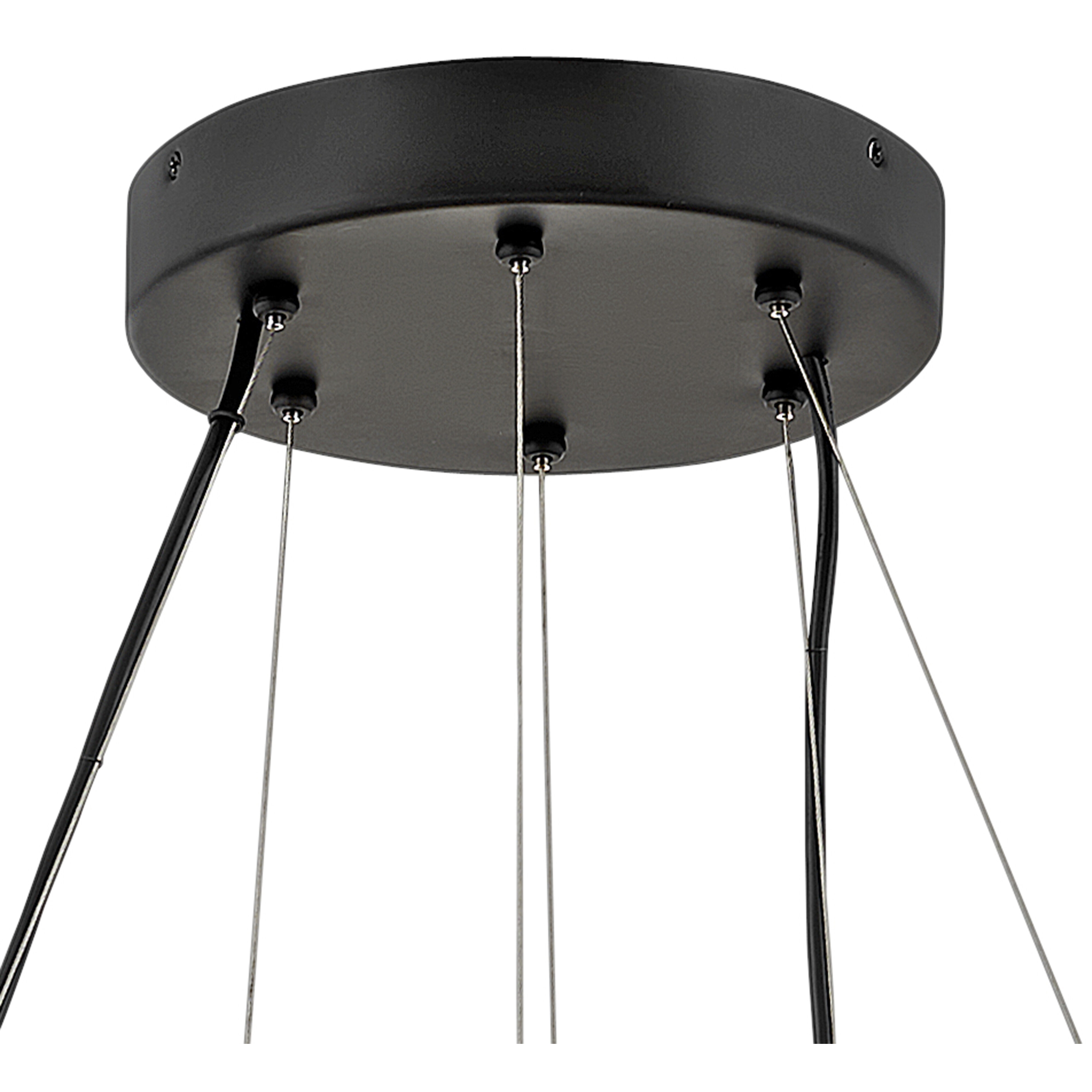 Echo LED 26 inch Black Chandelier Ceiling Light