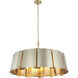 Peep Show 8 Light 32 inch Sunwashed Silver and Brushed Sienna Pendant Ceiling Light