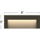 Taper 12v 2.50 watt Bronze Landscape Deck Sconce, Horizontal