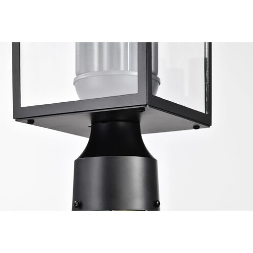 Jamesport 15 inch Matte Black Post Lantern