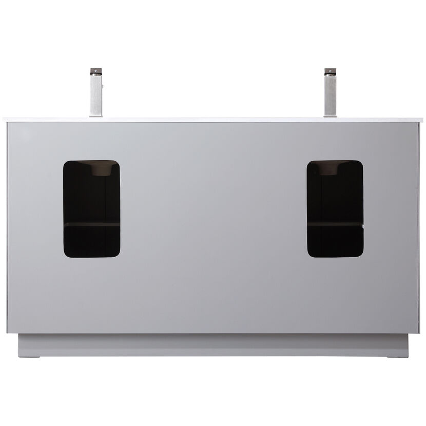 Hayes 60 X 22 X 35 inch Grey Vanity Sink Set