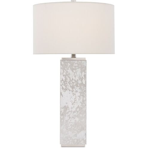 Sundew 31 inch 150 watt Silver Hair on Hide/Nickel Table Lamp Portable Light