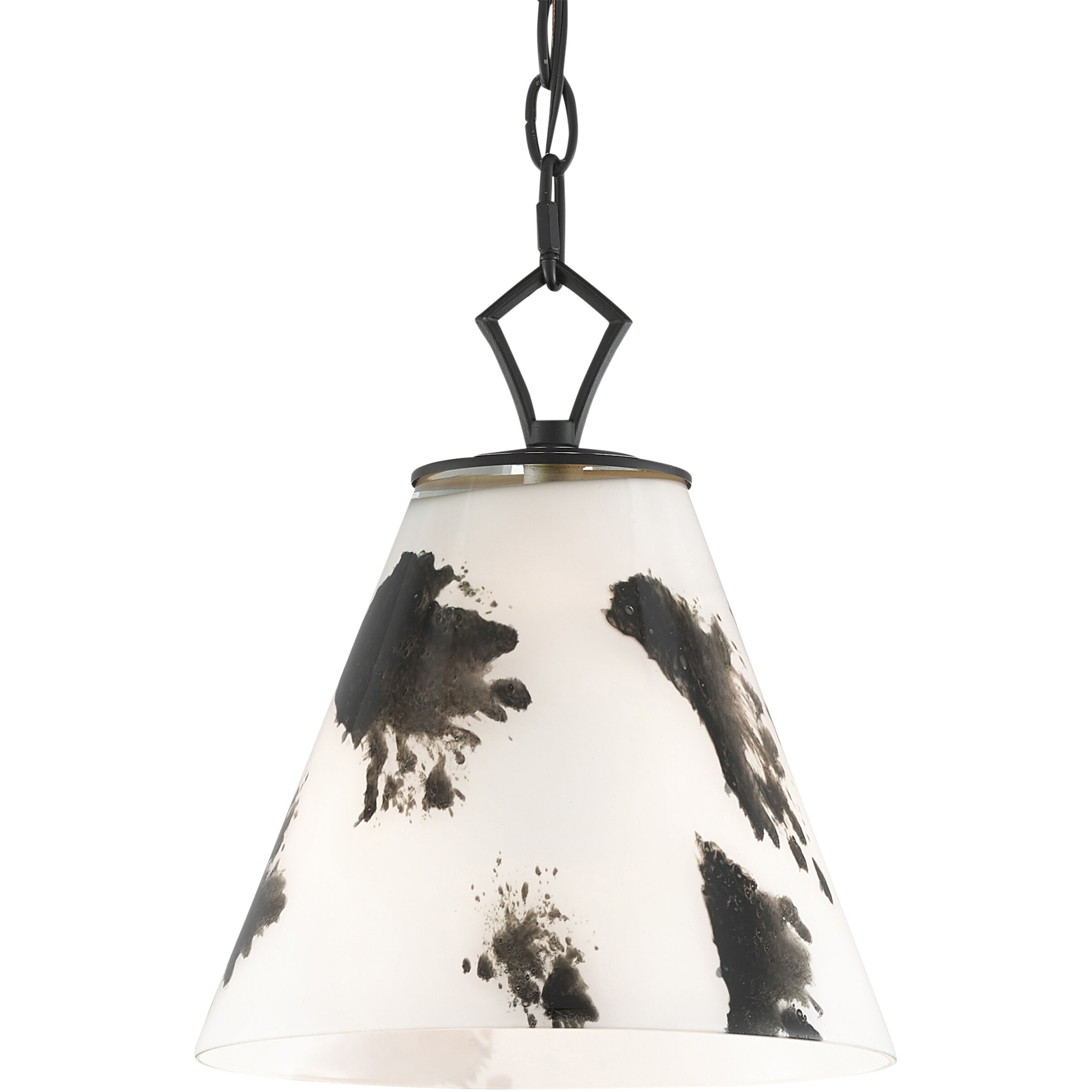 Peppard 1 Light 10 inch Black/White Pendant Ceiling Light