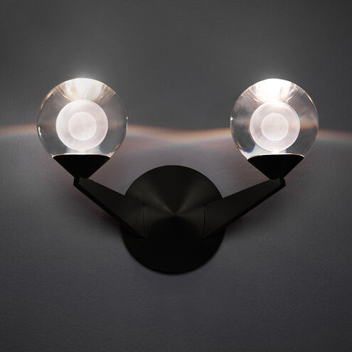 Double Bubble 2 Light 7 inch Black Wall Sconce Wall Light