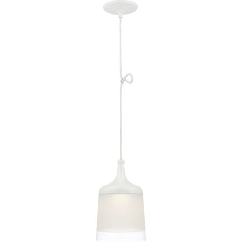 Denny LED 7 inch Glacier White Pendant Ceiling Light