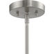 Pocco 1 Light 21.25 inch Brushed Polished Nickel Pendant Ceiling Light