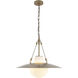 Waverly 1 Light 22 inch Vintage Brass Pendant Ceiling Light