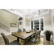 Kaden Linear Chandelier Ceiling Light in Modern Gold