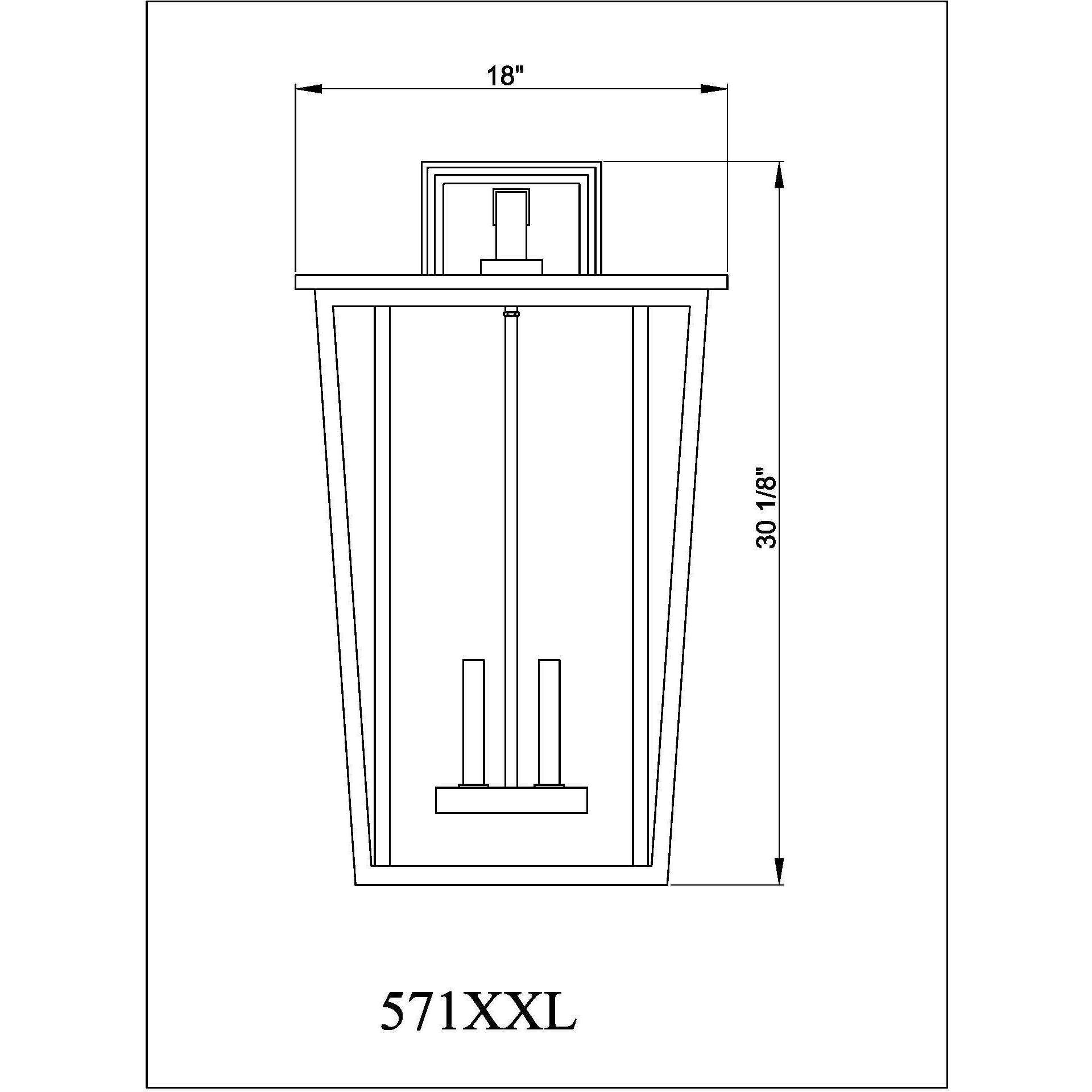 Seoul 4 Light 30.25 inch Black Outdoor Wall Light
