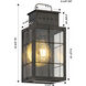 Norfield 1 Light 12.75 inch Dark Brass Outdoor Sconce in Clear Glass, Brass Traditions by Innovations Lighting