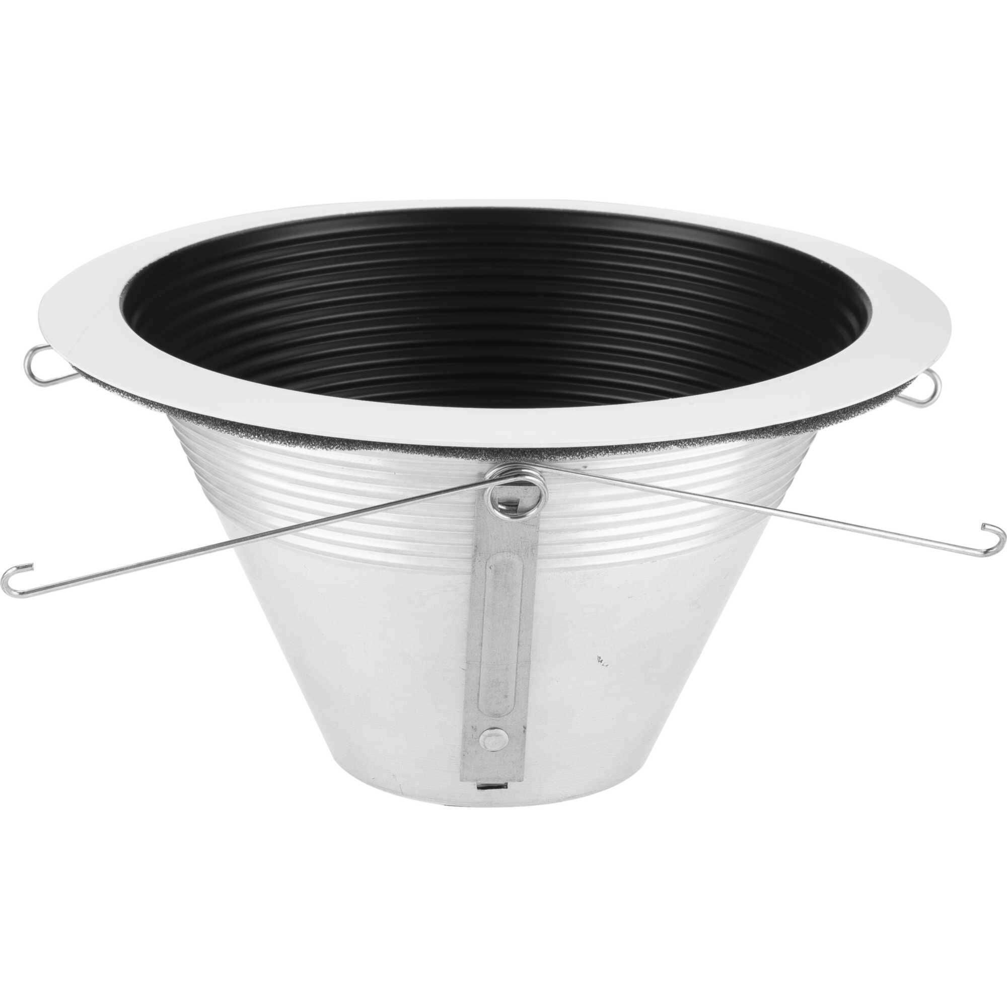 6in Shallow Recessed Trim PAR-30SN Black Step Baffle Trim