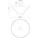 Alora Mood Bridgette 1 Light 16.38 inch Matte Black Semi-Flush Mount Ceiling Light in White Linen Shade