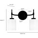 Keylee 2 Light 15.5 inch Matte Black Vanity Light Wall Light