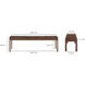 Rohe Walnut Dining Bench