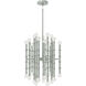 Kane 30 Light 17.75 inch Celadon with Polished Nickel Chandelier Ceiling Light