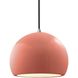Radiance LED 10 inch Gloss Blush and Brushed Nickel Pendant Ceiling Light