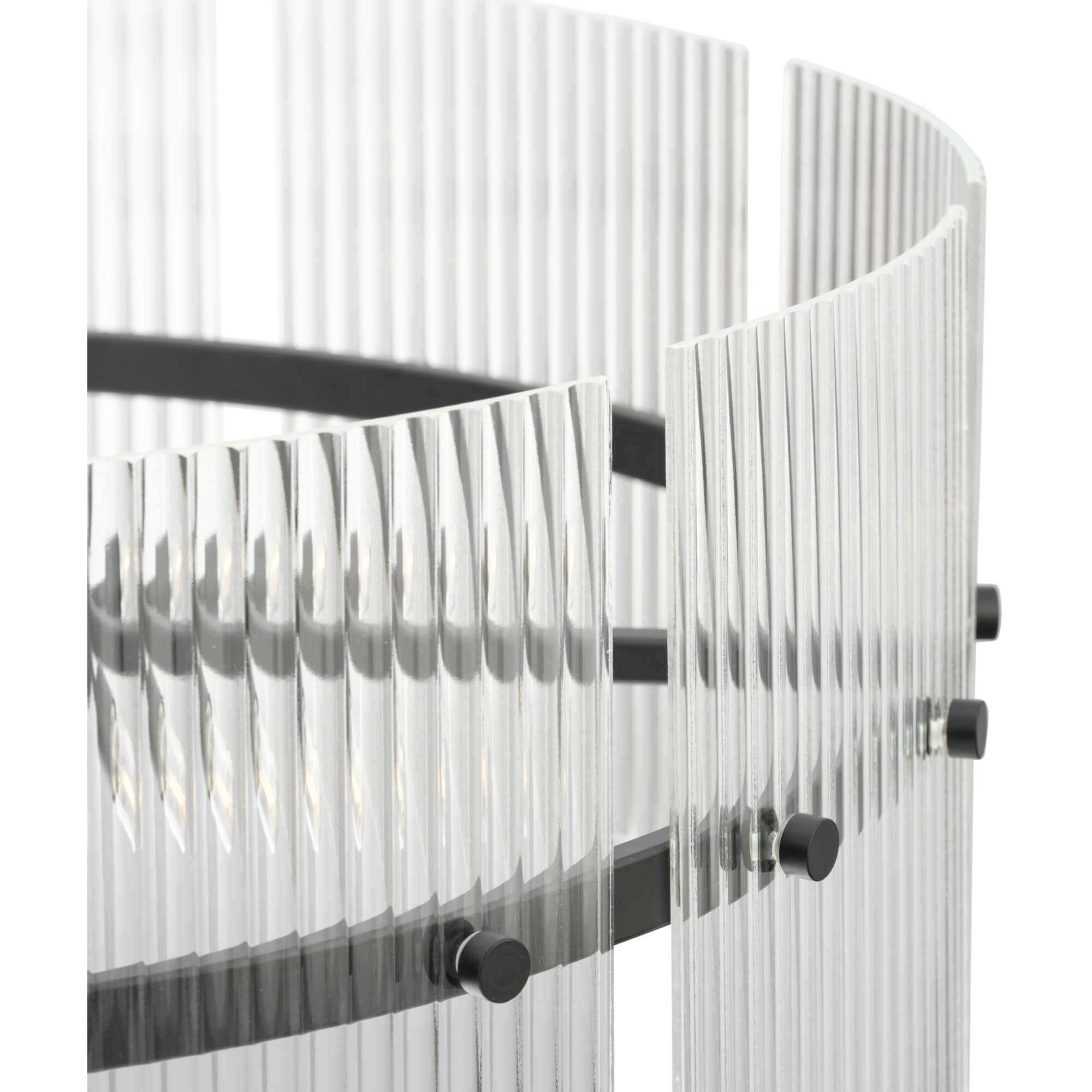 Seville 6 Light 27.87 inch Matte Black Chandelier Ceiling Light, Design Series