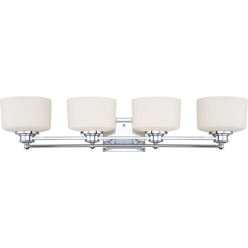 Soho 4 Light 34 inch Polished Chrome Vanity Light Wall Light