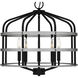 Avignon 5 Light 20 inch Matte Black Pendant Ceiling Light