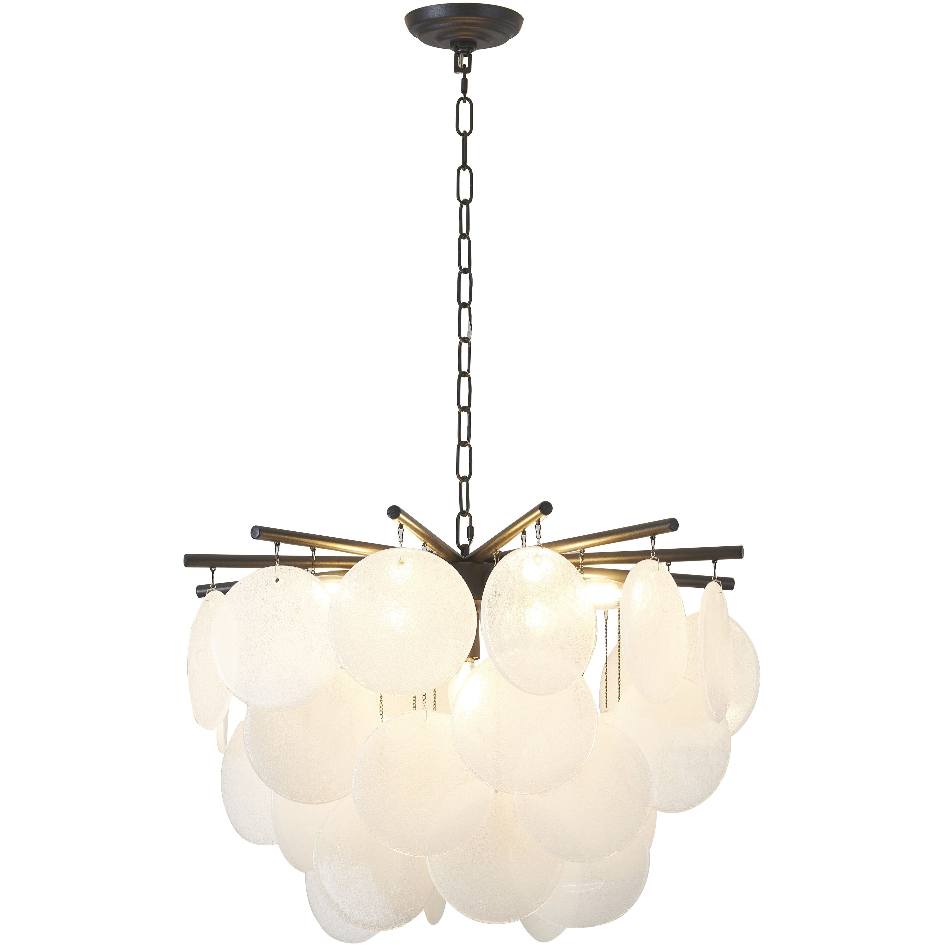 Canada LED 23.6 inch Satin Black Chandelier Ceiling Light
