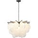 Canada LED 23.6 inch Satin Black Chandelier Ceiling Light