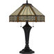 3112 Tiffany 24 inch 60.00 watt Dark Bronze Table Lamp Portable Light