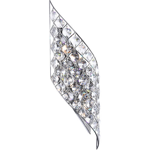 Chique 4 Light 7 inch Chrome Wall Light