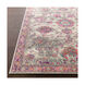Marrakesh 114 X 79 inch Pink and Gray Area Rug, Polyester and Polypropylene