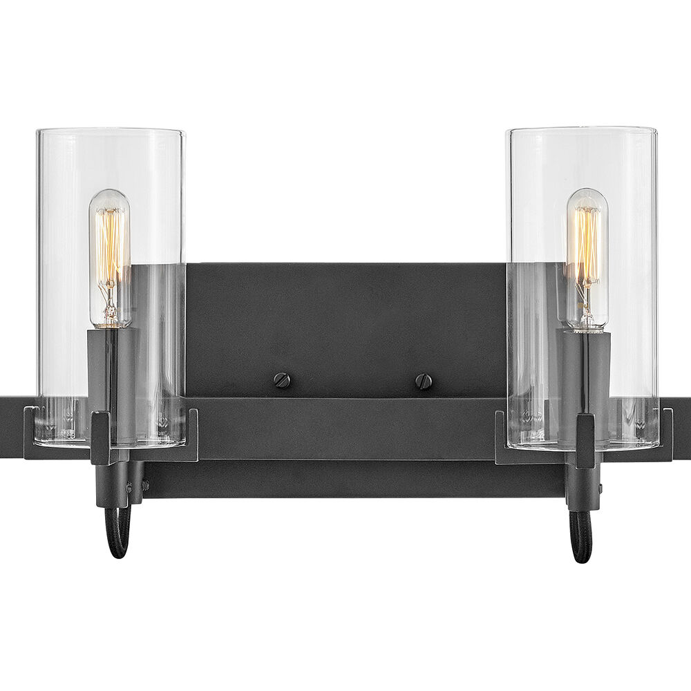 Ryden 30 inch Black Vanity Light Wall Light