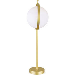 Da Vinci 25 inch 7.00 watt Brass Table Lamp Portable Light