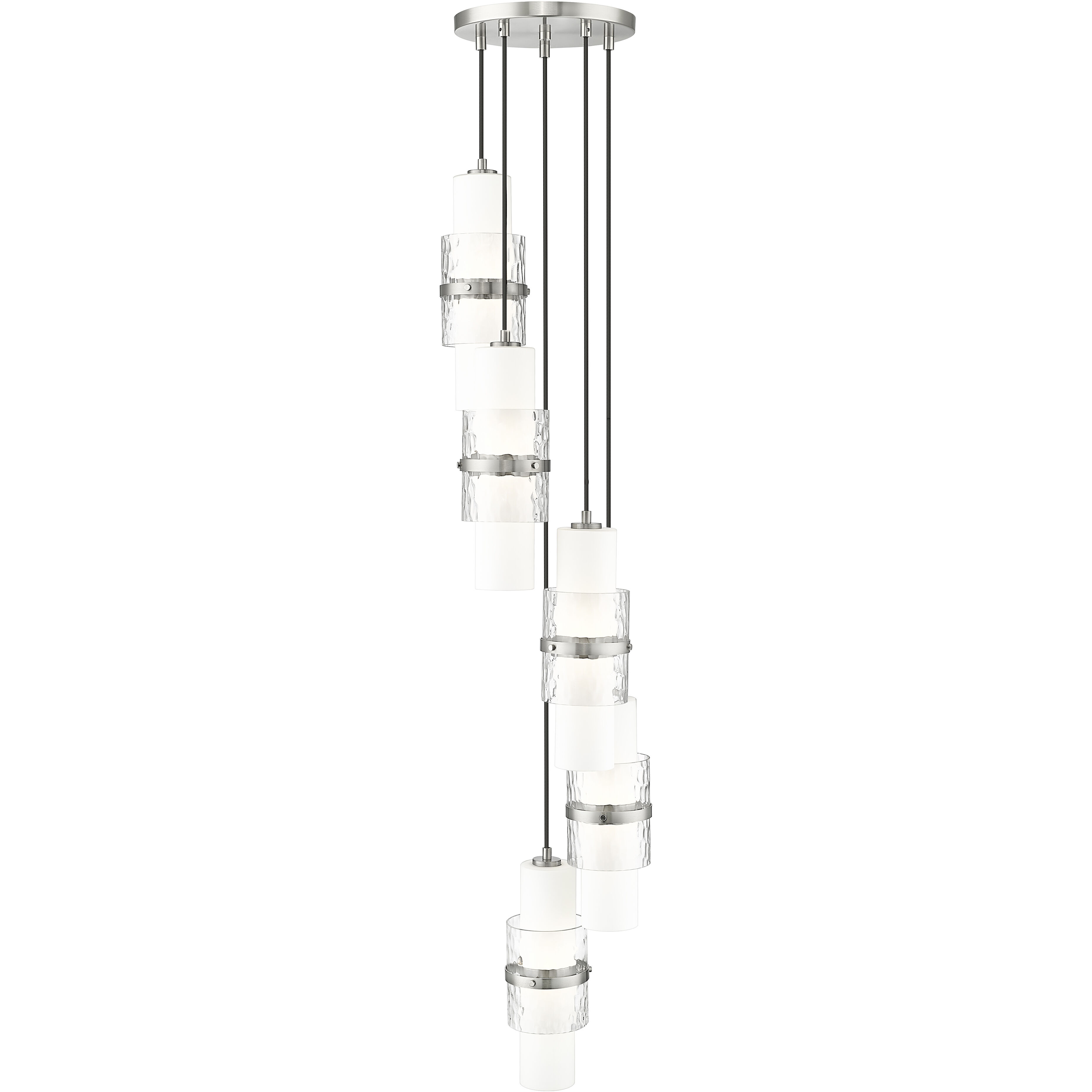 Cayden 5 Light 12 inch Brushed Nickel Chandelier Ceiling Light