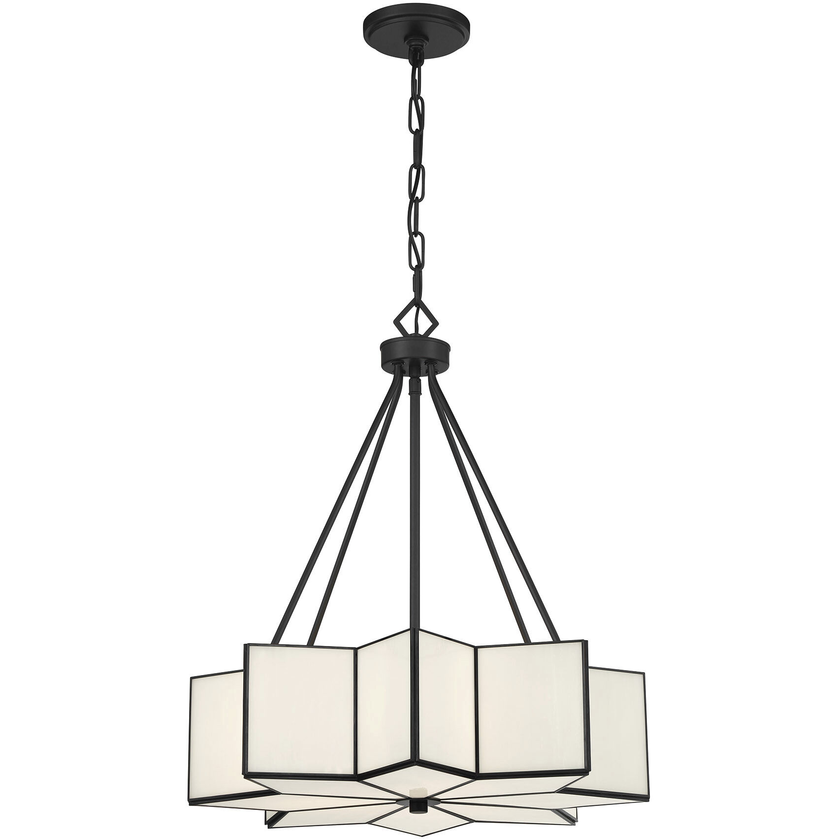 Reiling 3 Light 20 inch Matte Black Pendant Ceiling Light