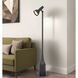 Allanson 55.5 inch 10 watt Charcoal Grey Floor Lamp Portable Light